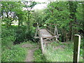 Footbridge over stream