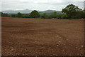 Ploughed field near Neuadd