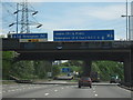 SP0494 : M6 Motorway Heading South -  Junction 7 For A34 by Roy Hughes