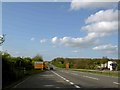 The start of the roadworks near Colsterworth