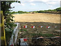 Gas pipe works near Frith Wood