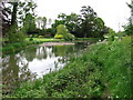 Britford - footpath alongside The Moat