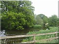 Moated farm near Middle Morrey Farm