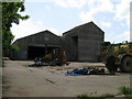 Barn and machinery on Lock Farm