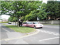 Stretch limo at the junction of Seafront and Beach Road