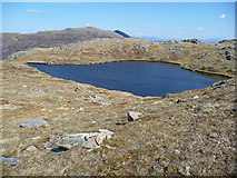 NG7519 : Lochan on the summit of Ben Aslak by John Allan
