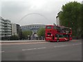 Wembley Stadium from Engineers Way bridge