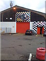 Entrance to kart racing track