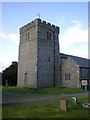 SD5376 : Church of St James, Burton, Tower by Alexander P Kapp