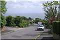 Looking down Higher Woodway Road