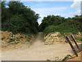 Track at the SE corner of Ditchling Common Country Park