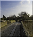 View towards Warkworth Castle