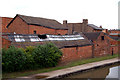 Roofs beside Grand Union Canal east of bridge 41