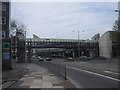 Pedestrian bridge linking the multi-storey carpark to the shopping area