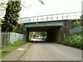 A railway bridge over Priory Lane