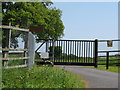 Security gate to Sopers Farm