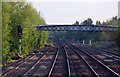 Footbridge over the railway at Aristotle Lane