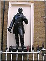 TQ2982 : Francisco de Miranda statue, Fitzroy Street W1 by Robin Sones