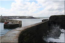 C8138 : Atop the harbour wall at Portstewart by Des Colhoun