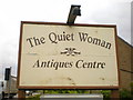 The Quiet Woman  Antique Centre, Southcoombe, Sign