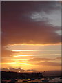 Teignmouth harbour and Shaldon, October sunset