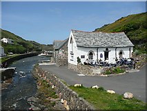 SX0991 : Reconstructed tea-room, Boscastle by Humphrey Bolton
