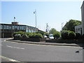 Looking from White Lion Walk towards a distant Spinnaker Tower