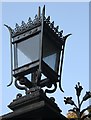 Lamp on metal gateway, Davenham