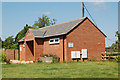 Showers and toilets, Bush Hill farm campsite, Flecknoe