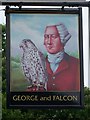 Sign for the George and Falcon, Warnford