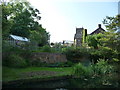 ST0314 : Sampford Peverell : Grand Western Canal, Gardens & Church by Lewis Clarke