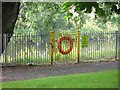 Riverside fence, Glasgow Green