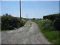 Access lane to Pen Padrig