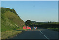 Road works on A490