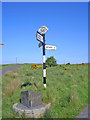 SD7269 : Signpost near Newby by John Illingworth