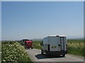 Traffic on the Mynydd Mechell-Rhosgoch road