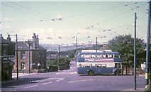 SE1738 : Trolleybus at Thackley Corner by David Hillas
