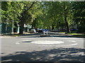 Roundabout at the junction of Bayshill Road and Parabola Road