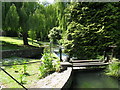 Sluice and weir, River Itchen, Winchester