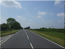 SK9848 : Staggered junction on the B6403 near Byard's Leap by Glyn Drury