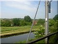 Canal running parallel to the railway near Dudley Port station