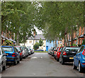 Acacia Grove looking north towards Wood Street, Rugby