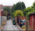 Service alley behind Wood Street, Rugby (1)