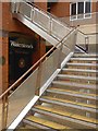 Stairs to upper level Orchard Square shopping centre