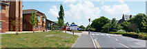 SX9391 : Exeter : Royal Devon & Exeter Hospital - Road & Pedestrian Crossing by Lewis Clarke