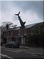 Shark in house roof in New High Street, Headington