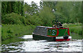 A working narrowboat near Wolverhampton