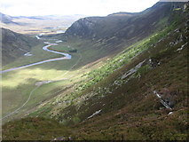NC4646 : Hillside of Leitir Mhuiseil above Strath More by Chris Wimbush