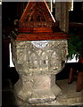 Twelfth century font - Lifton church