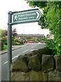 Primrose Lane and footpath sign, Gilstead